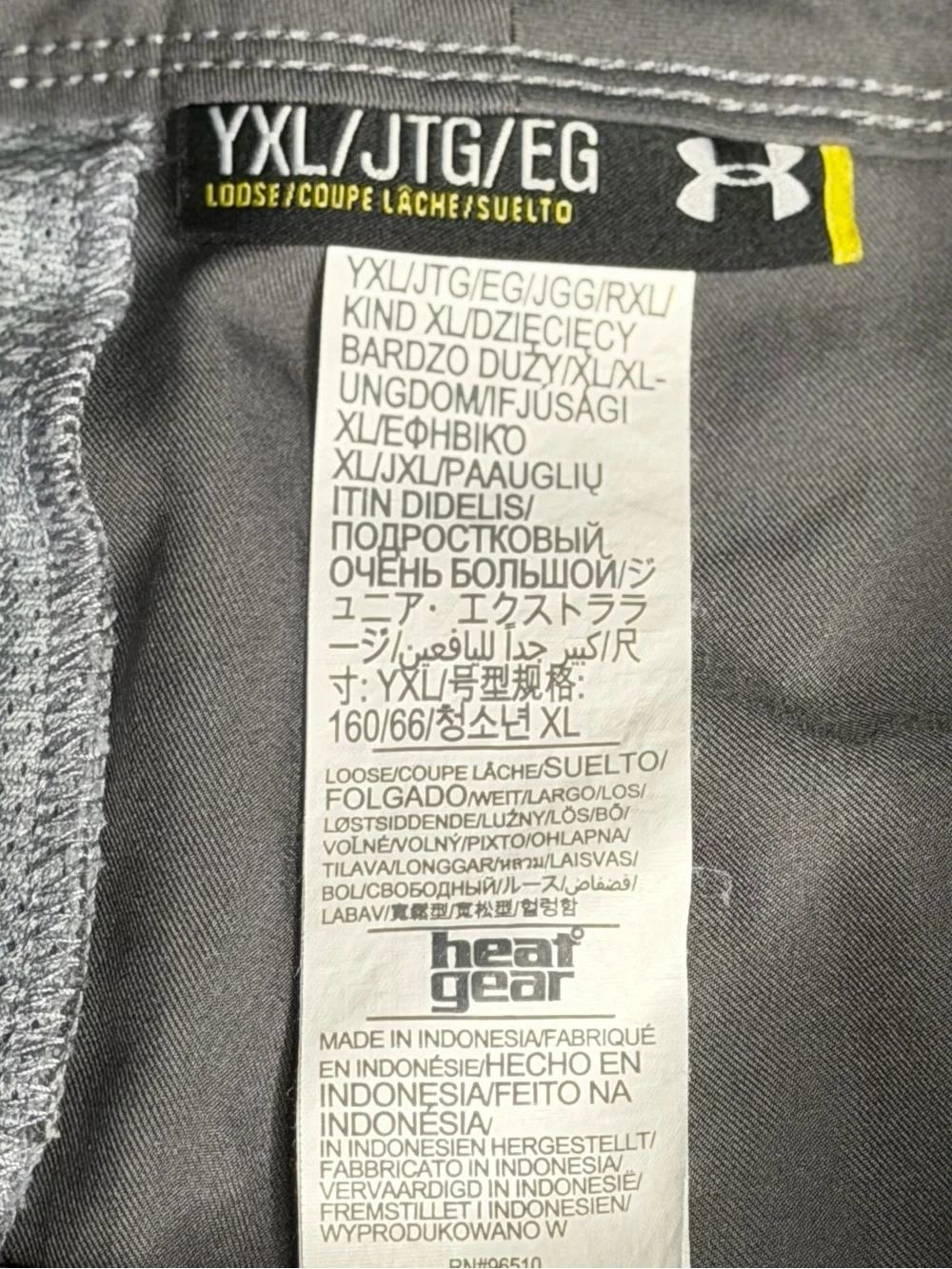 Under Armour Boys HeatGear Loose Performance Shorts Grey Youth Xl